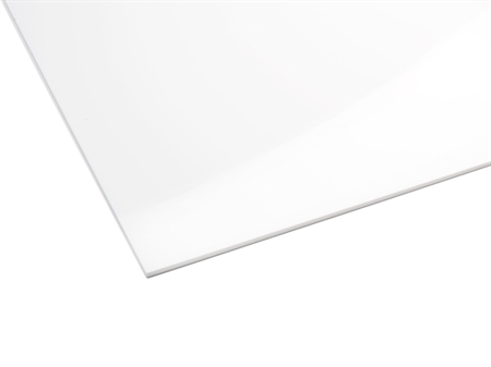 70 x 100 cm hvid akrylplade 3 mm